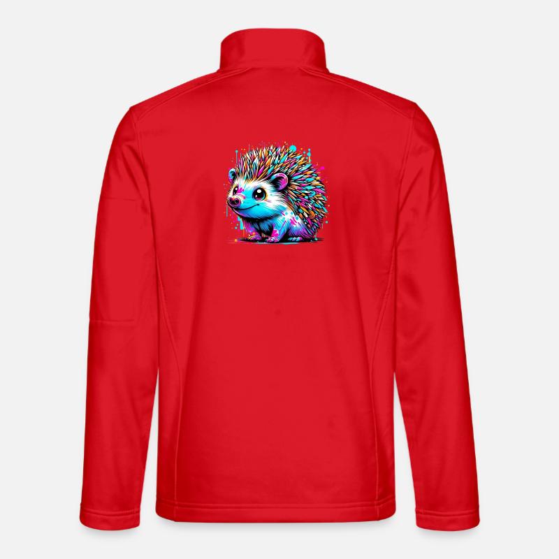 Hedgehog - Unisex Softshell Jacket - red