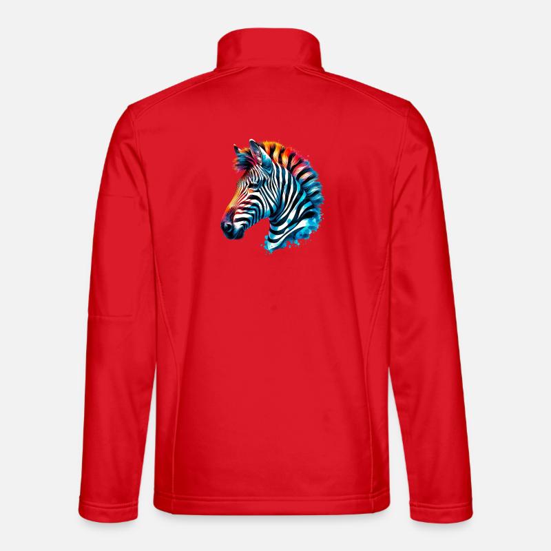 Zebra - Unisex Softshell Jacket - red