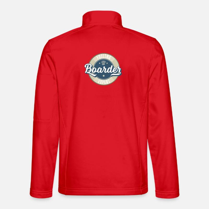 Surf and Boarder Label - Unisex Softshell Jacket - red