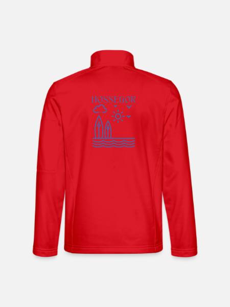 HOSSEGOR - Veste en tissu softshell Unisexe - rouge