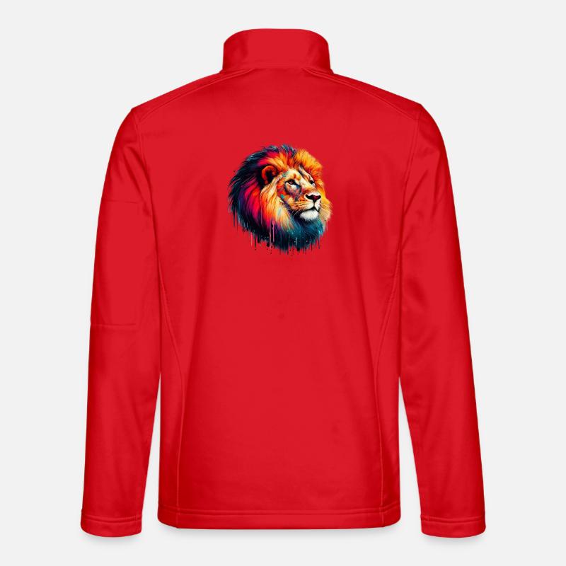 Lion - Unisex Softshell Jacket - red