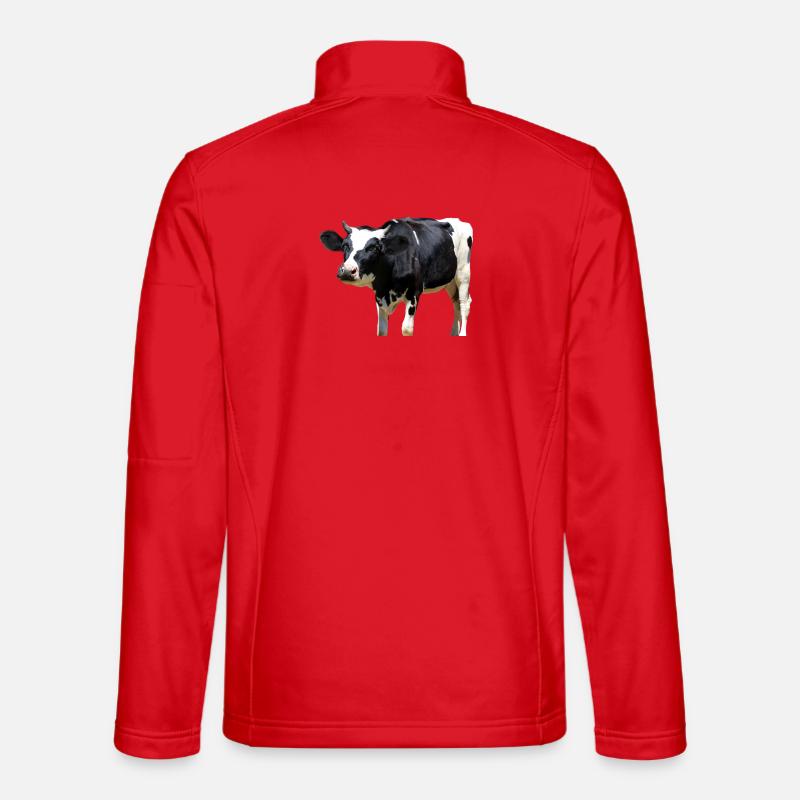 Kuh - Unisex Softshelljacke - Rot