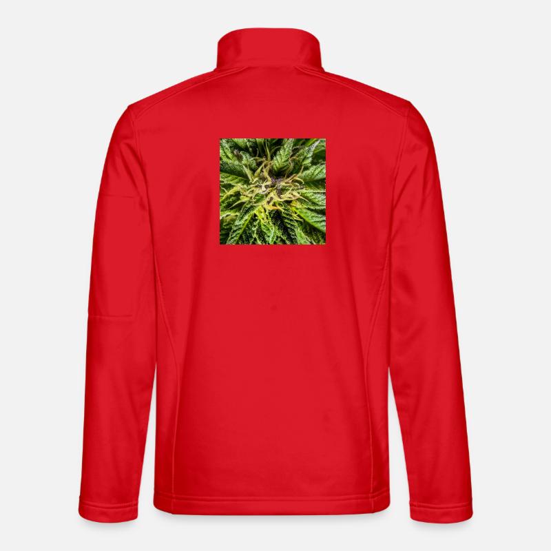 Cannabis flowers, marijuana, it's so green - Unisex Softshell Jacket - red