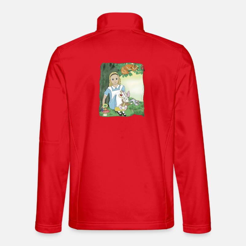 Alice im Wunderland - Unisex Softshelljacke - Rot