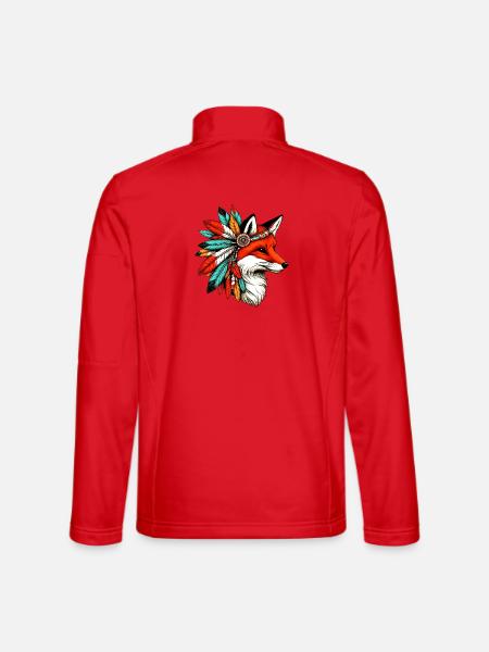 Indianerfuchs Amerikanische Rothaut - Unisex Softshelljacke - Rot