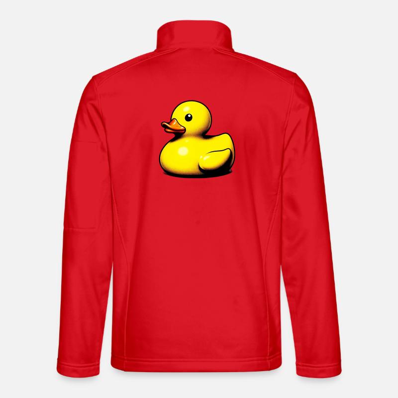 Duckling Duck Duck - Unisex Softshell Jacket - red