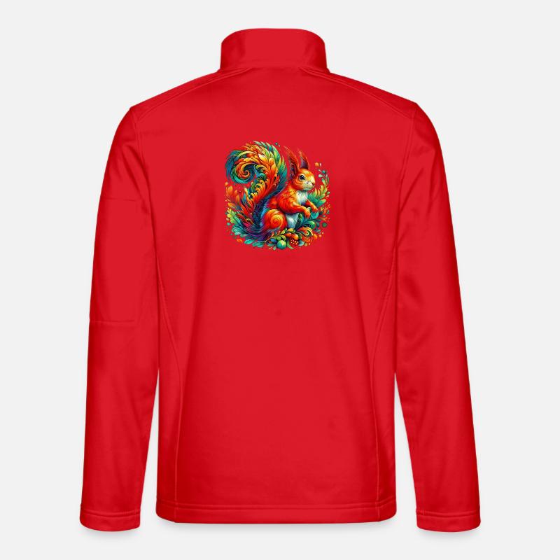 Squirrel - Unisex Softshell Jacket - red
