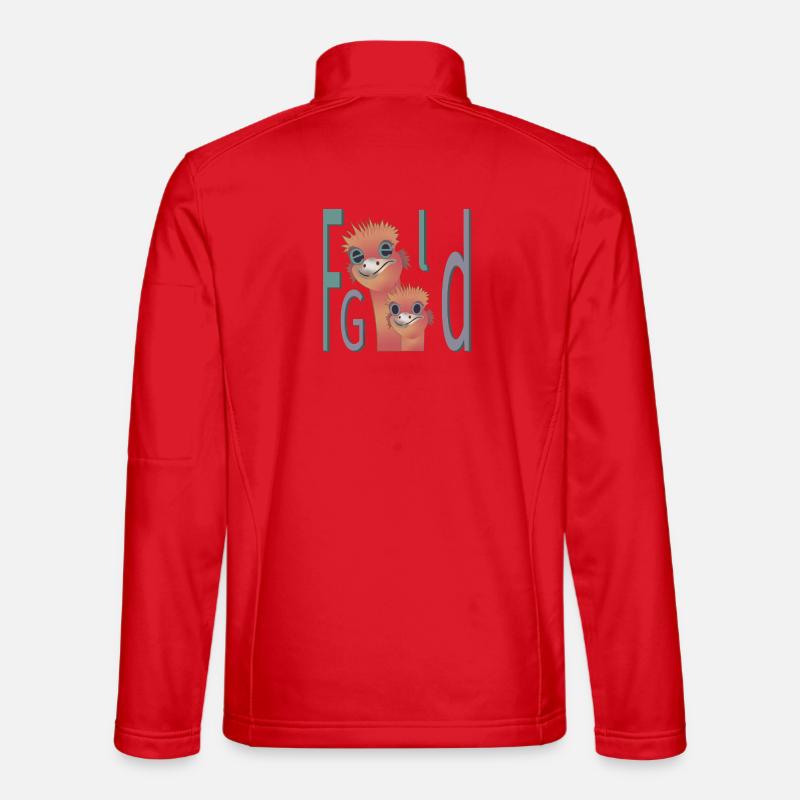 Wohlfühlen - Unisex Softshelljacke - Rot