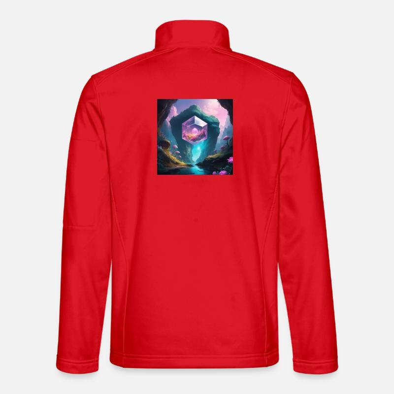 Magic Cave - Unisex Softshell Jacket - red