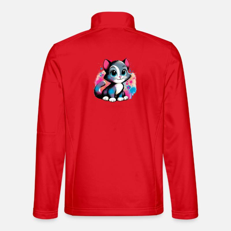 Chat Veste en tissu softshell Unisexe
