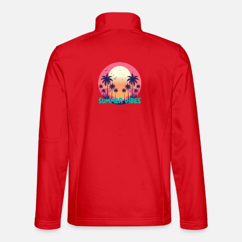 Summer vibes - Unisex Softshell Jacket - red