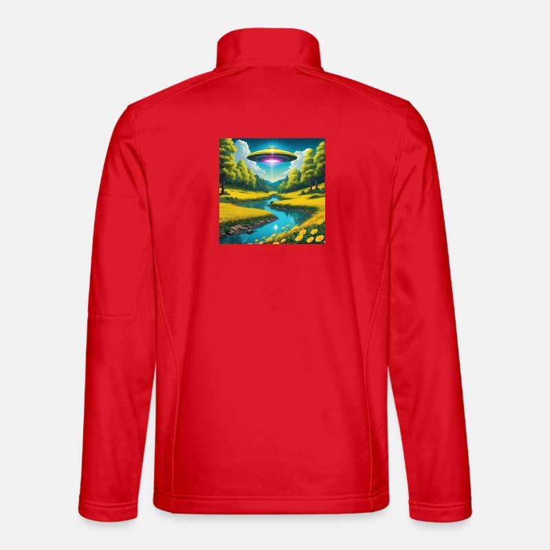 UFO - Unisex Softshelljacke - Rot