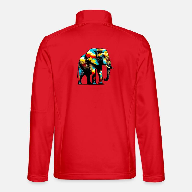 Elephant - Unisex Softshell Jacket - red