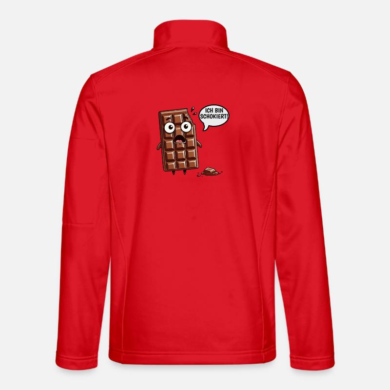 I'm Schokiert Funny German Chocolate - Unisex Softshell Jacket - red