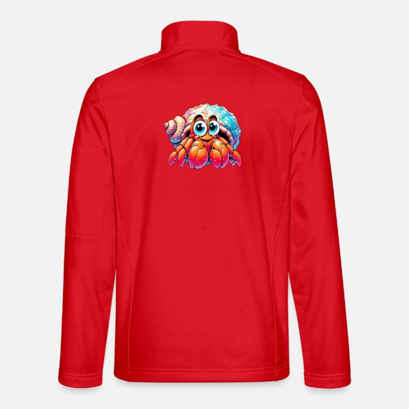 Hermit crab - Unisex Softshell Jacket - red