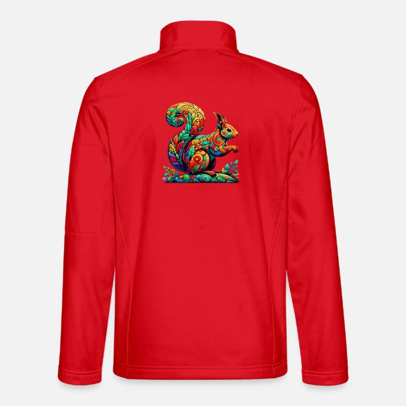 Squirrel - Unisex Softshell Jacket - red