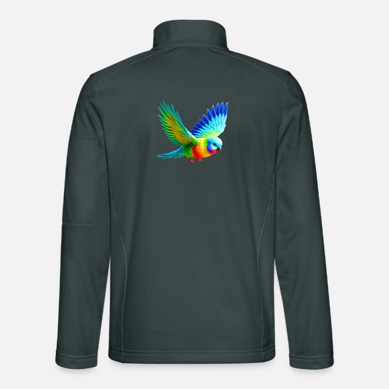 Rainbow Parakeet (03) Unisex Softshell Jacket
