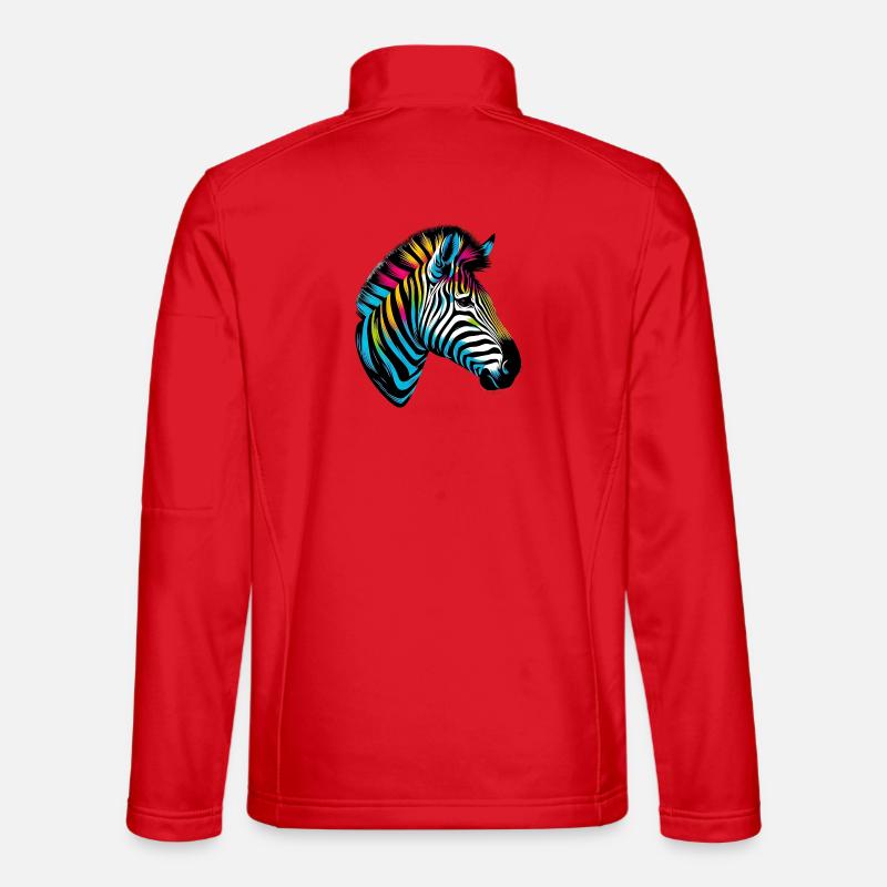 Zebra - Unisex Softshelljacke - Rot