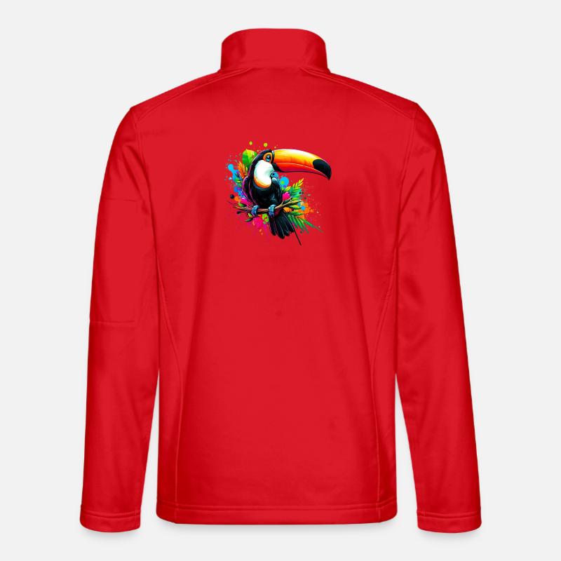 Toucan - Unisex Softshell Jacket - red