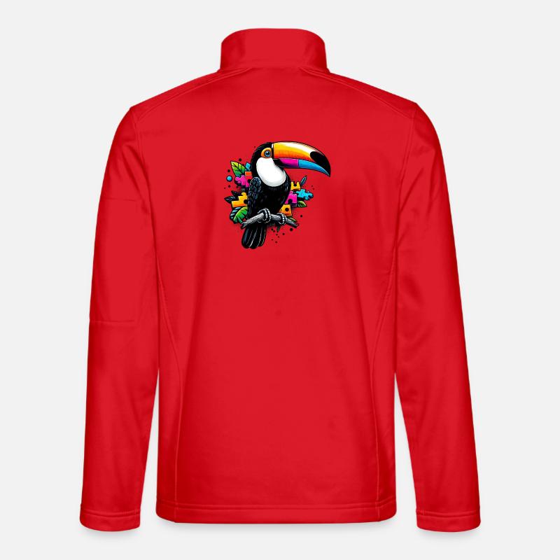 Toucan - Unisex Softshell Jacket - red