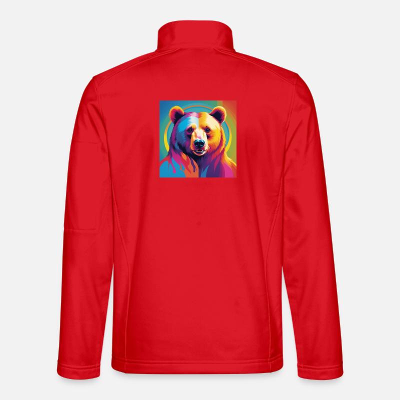Pride Bear - Unisex Softshelljacke - Rot