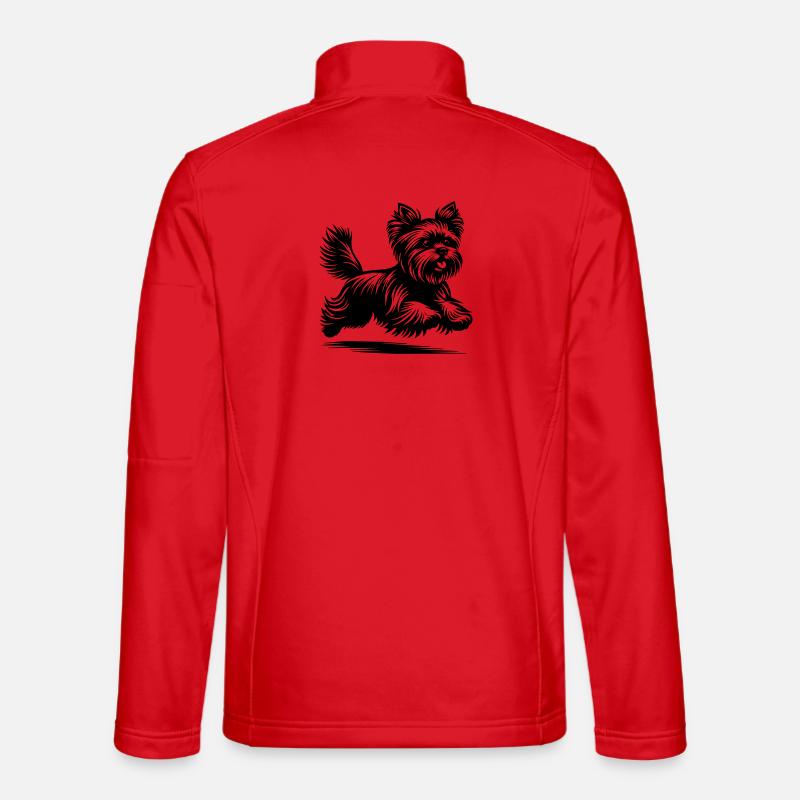 Yorkshire Terrier - Unisex Softshelljacke - Rot