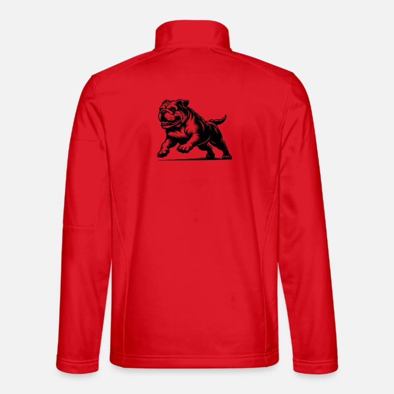 Bouledogue anglais Veste en tissu softshell Unisexe
