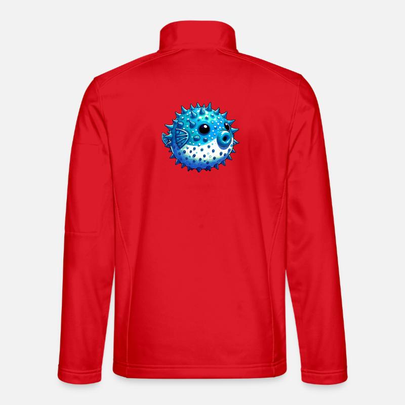 Kugelfisch - Unisex Softshelljacke - Rot