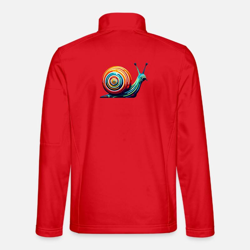 Escargot - Veste en tissu softshell Unisexe - rouge