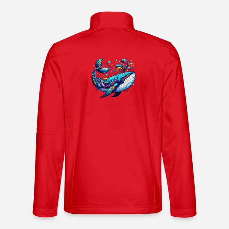 Whale - Unisex Softshell Jacket - red
