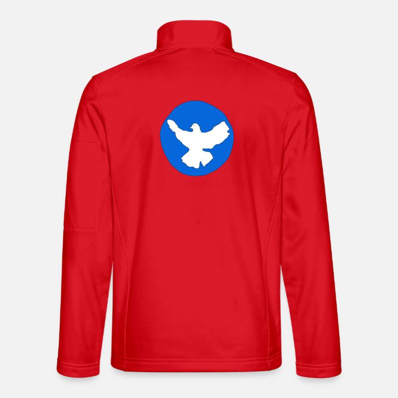 Friedenstaube - Unisex Softshelljacke - Rot