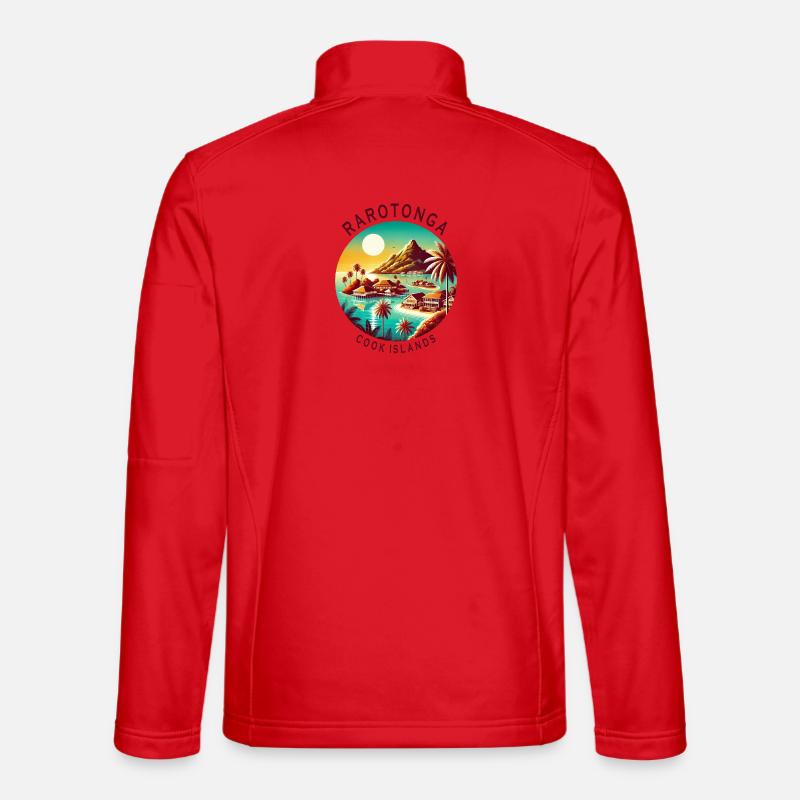 Parotonga Cook Islands Pacific trip - Unisex Softshell Jacket - red