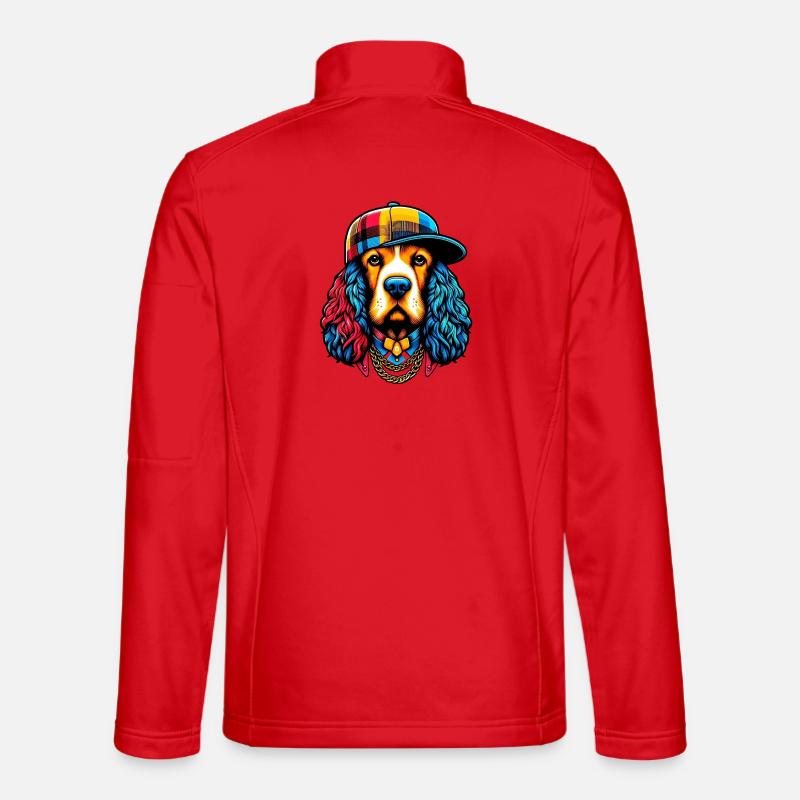 Hund - Unisex Softshelljacke - Rot