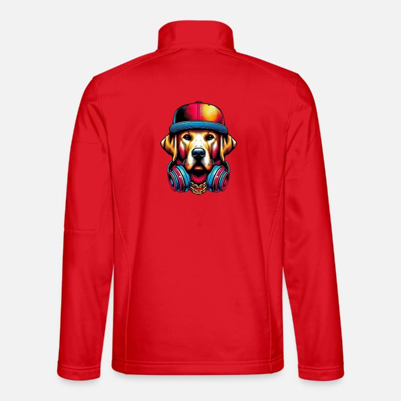 Hund - Unisex Softshelljacke - Rot