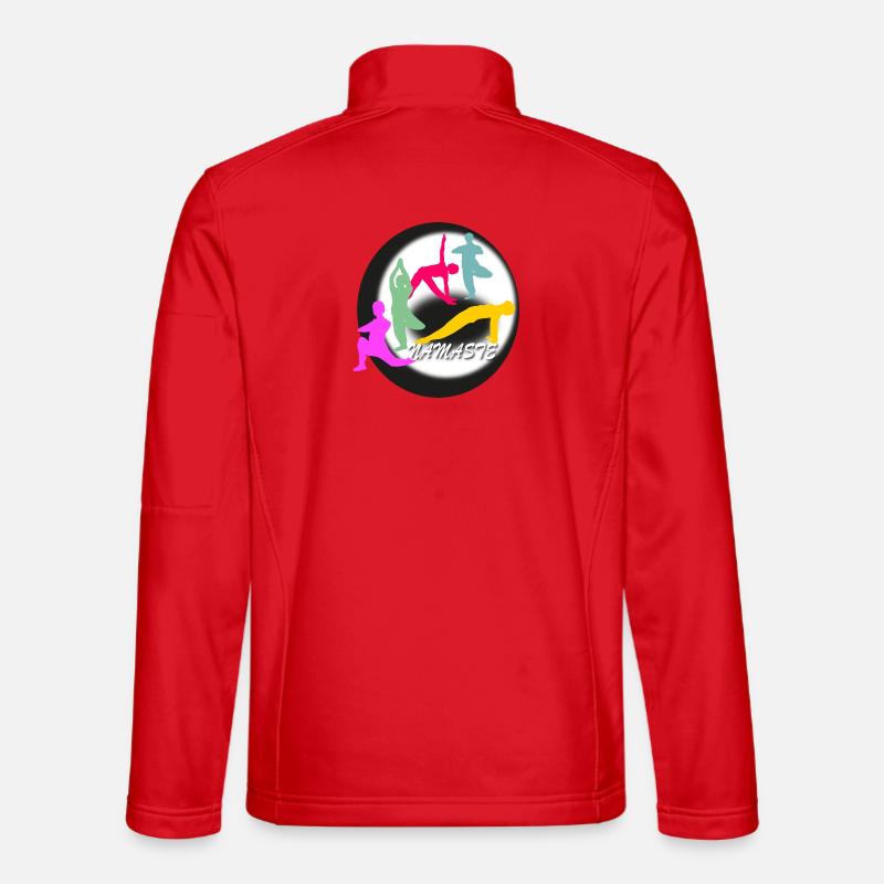 Yoga Logo - Unisex Softshelljacke - Rot