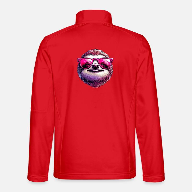 Sloth with Sunglasses Unisex Softshell Jacket