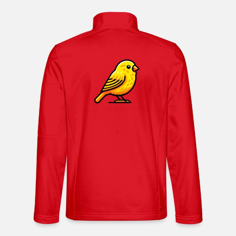 Kanarienvogel - Unisex Softshelljacke - Rot