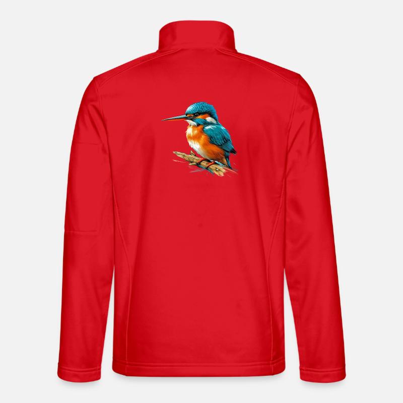 Eisvogel - Unisex Softshelljacke - Rot