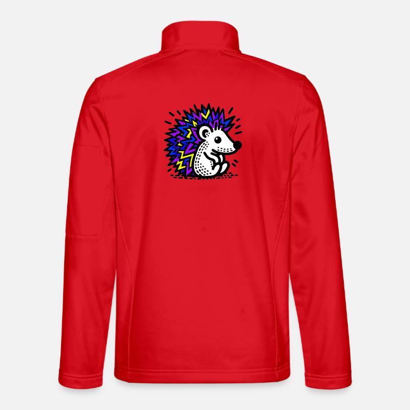 Hedgehog - Unisex Softshell Jacket - red