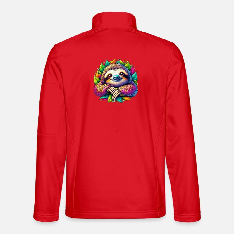 Faultier - Unisex Softshelljacke - Rot