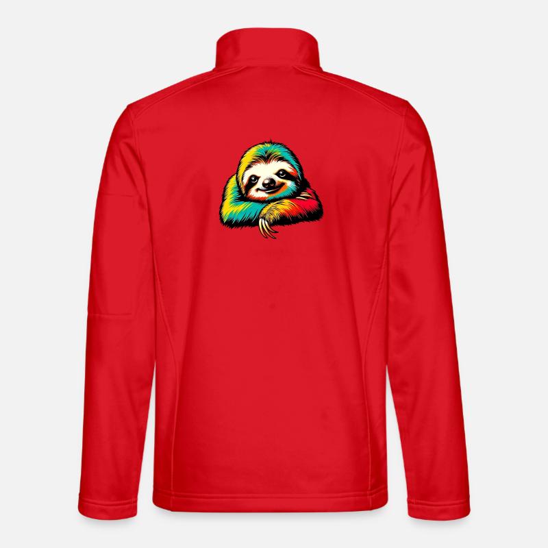 Faultier - Unisex Softshelljacke - Rot