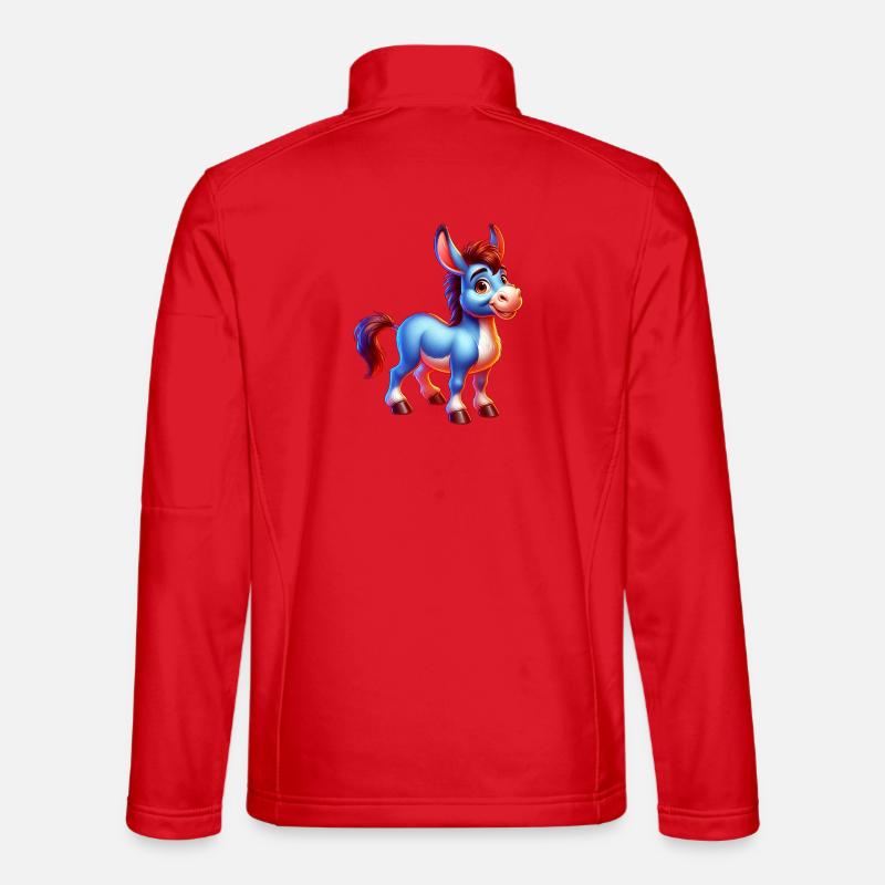 Esel-Maultier - Unisex Softshelljacke - Rot