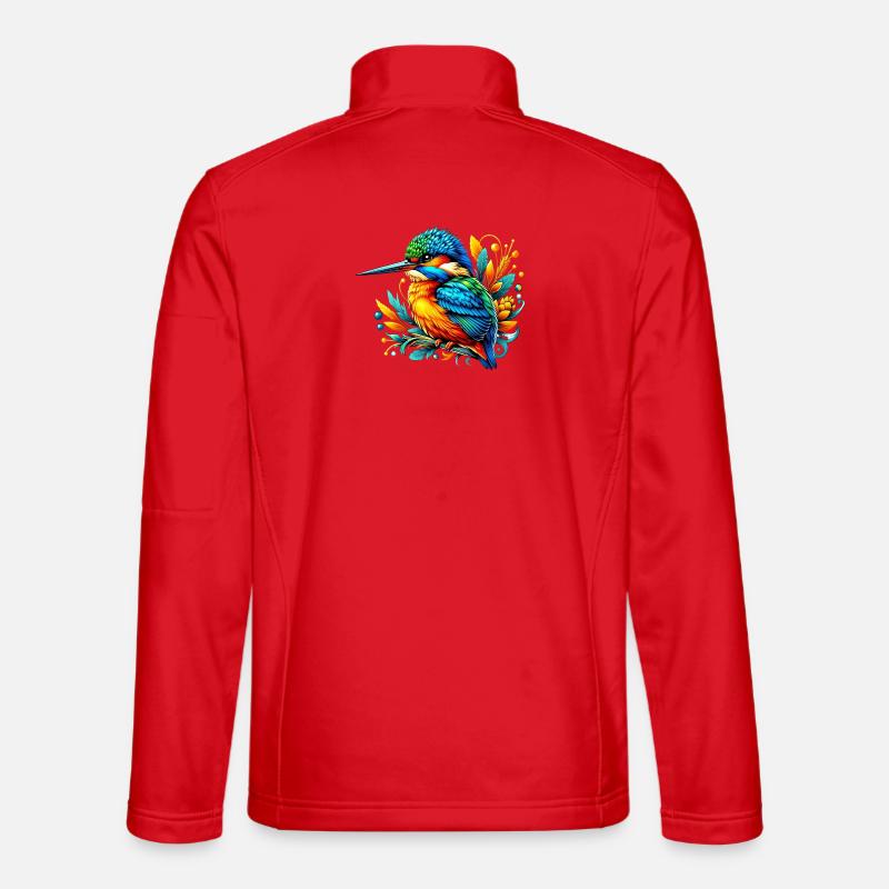 Eisvogel - Unisex Softshelljacke - Rot