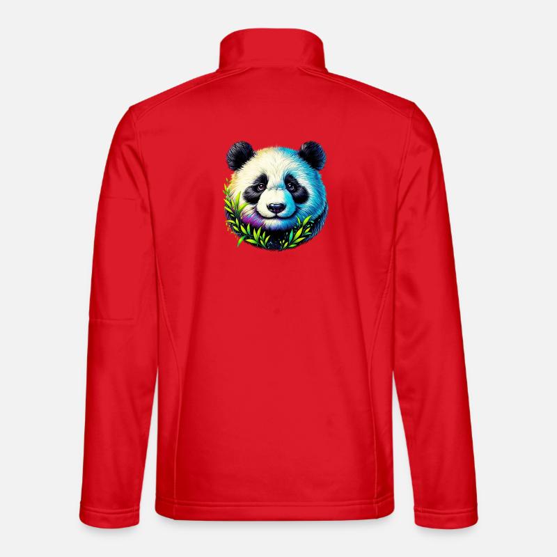Panda - Unisex Softshelljacke - Rot