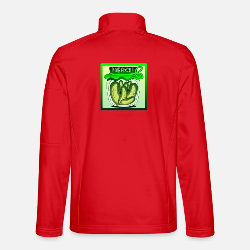 DANKE GURKENGURKEN - Unisex Softshelljacke - Rot