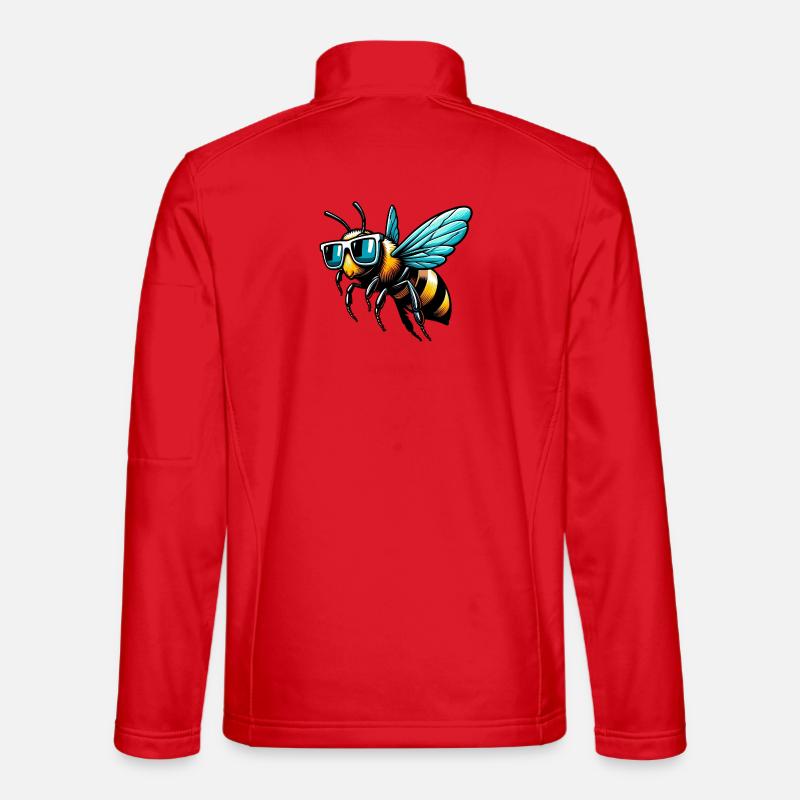 Biene - Unisex Softshelljacke - Rot