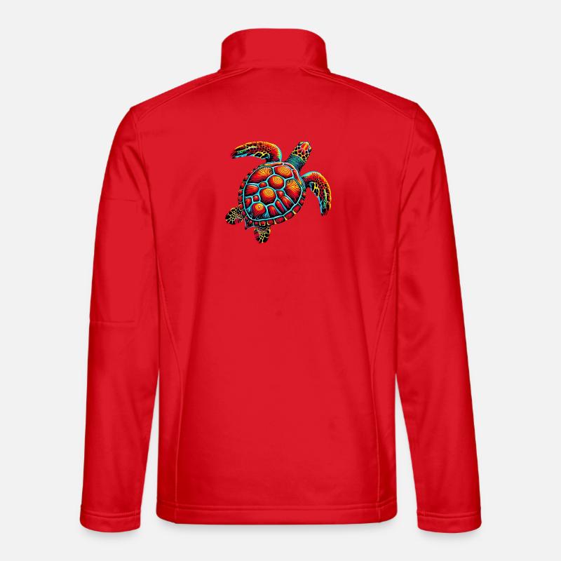 Schildkröte - Unisex Softshelljacke - Rot