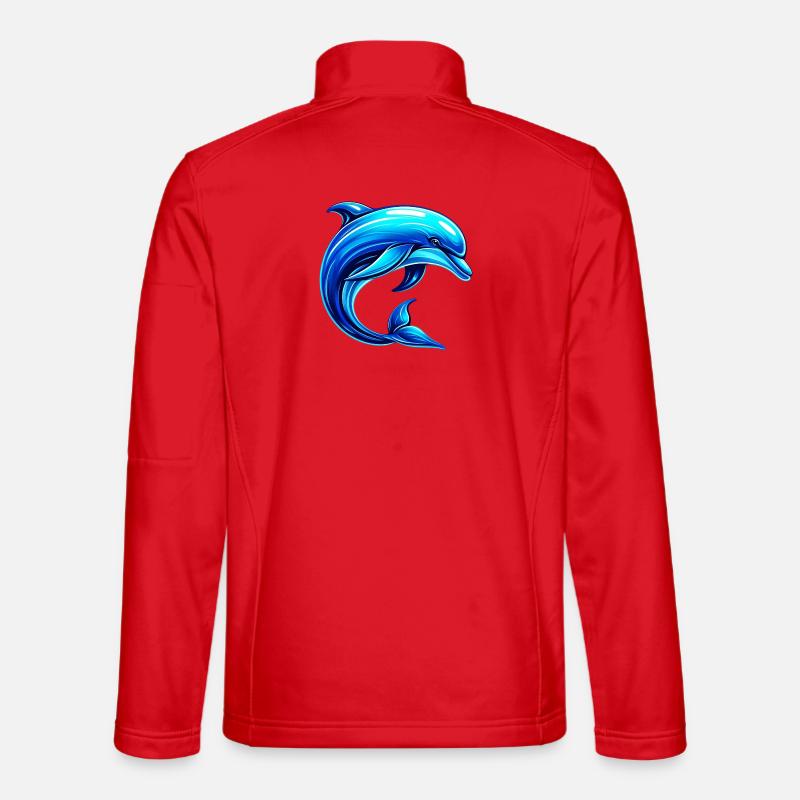 Dolphin - Unisex Softshell Jacket - red