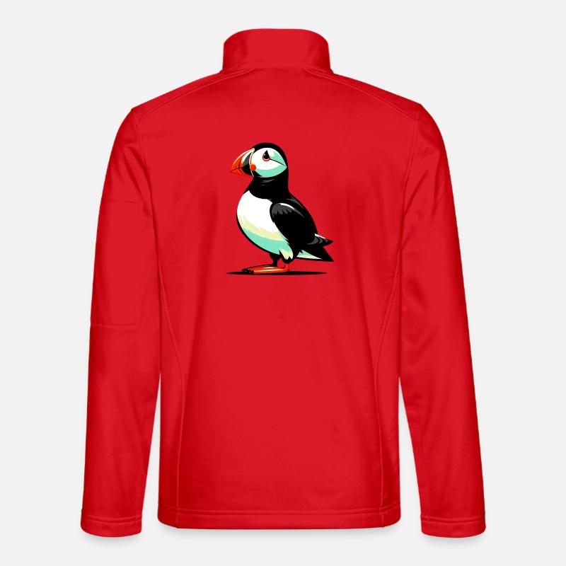Papageitaucher - Unisex Softshelljacke - Rot