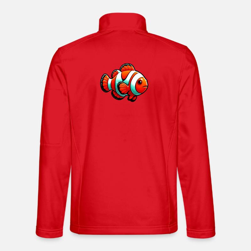 Clownfisch - Unisex Softshelljacke - Rot
